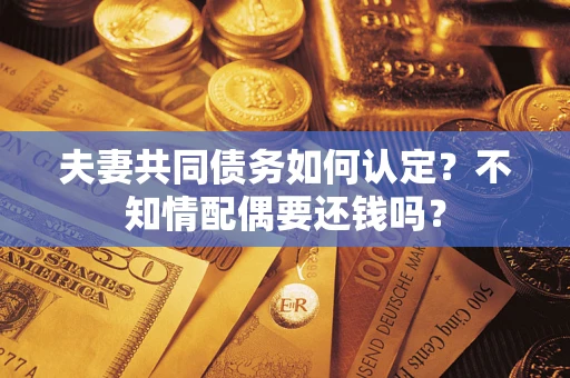济南夫妻共同债务如何认定？不知情配偶要还钱吗？