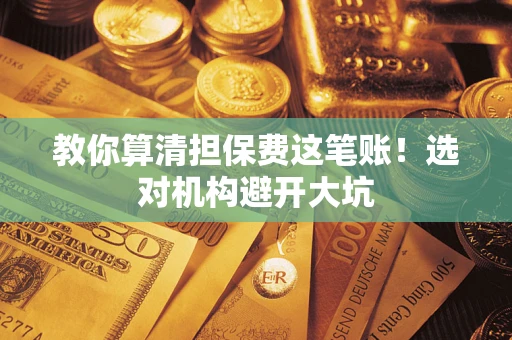 济南教你算清担保费这笔账！选对机构避开大坑