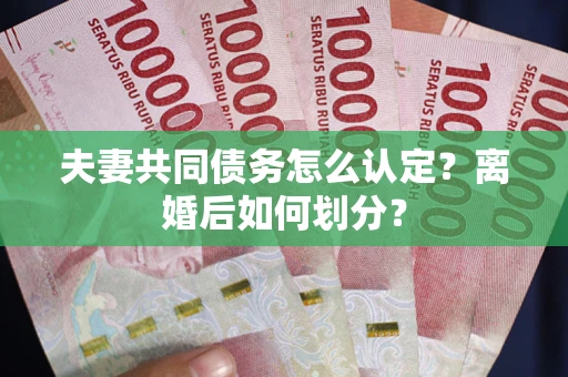 济南夫妻共同债务怎么认定？离婚后如何划分？