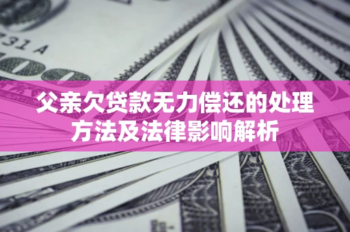 济南父亲欠贷款无力偿还的处理方法及法律影响解析