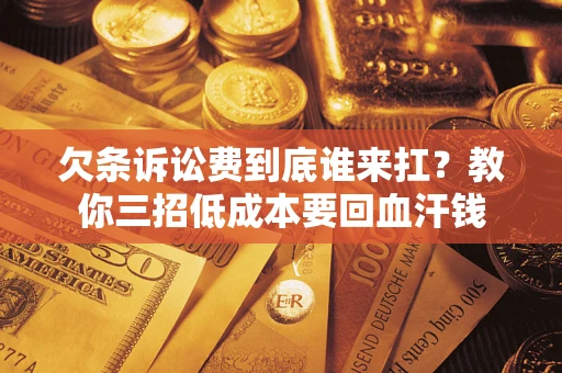 济南欠条诉讼费到底谁来扛？教你三招低成本要回血汗钱